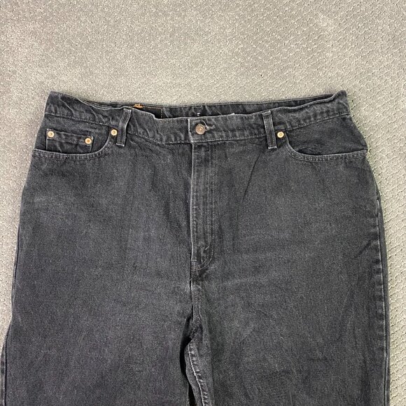 Vintage Levi's 550 Jeans Womens 22W Fit 39 x 31.5 Black Relaxed Fit Tapered Leg - Picture 9 of 14